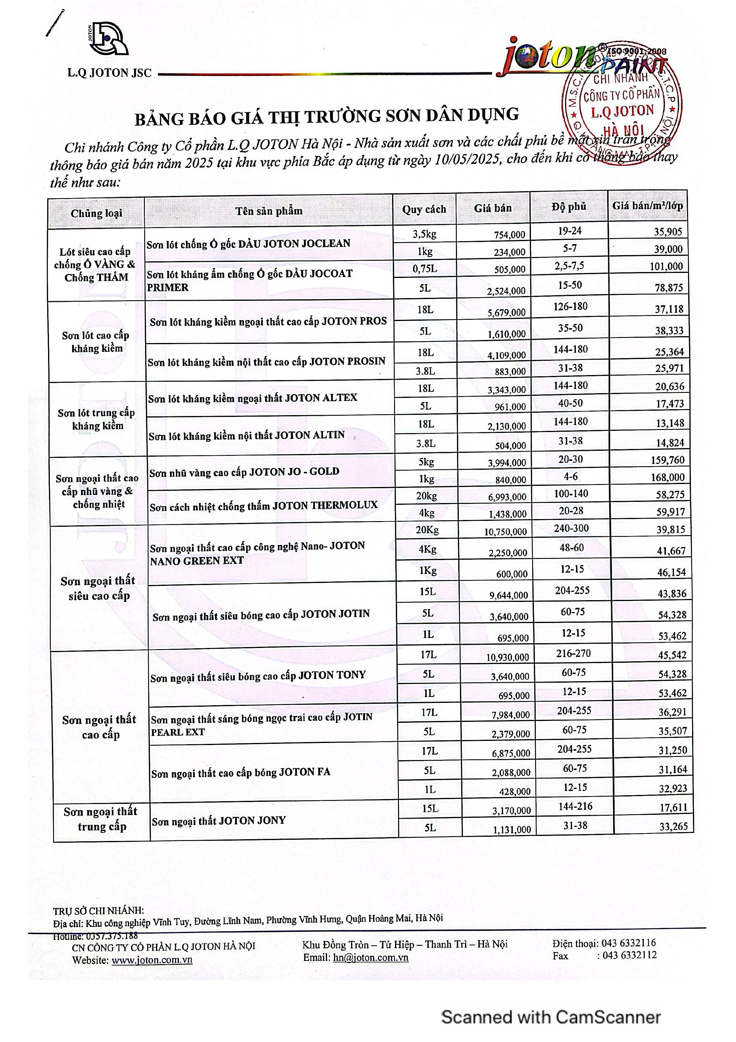 BÁO GIÁ TT SƠN DÂN DỤNG TƯ NHÂN T5.25-hình ảnh-0