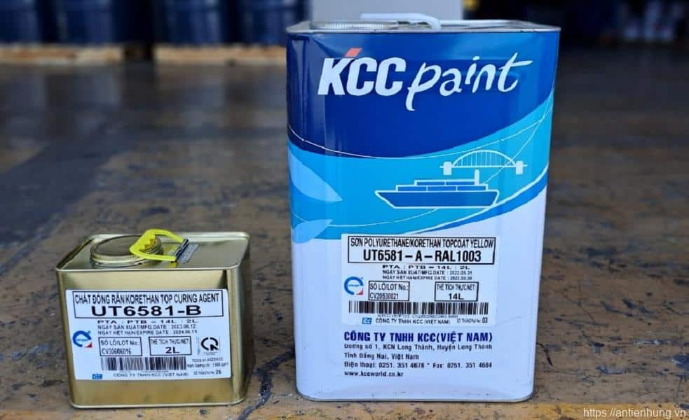 UT6581 - Sơn Phủ KCC Epoxy Polyurethane Ngoài Trời -16L