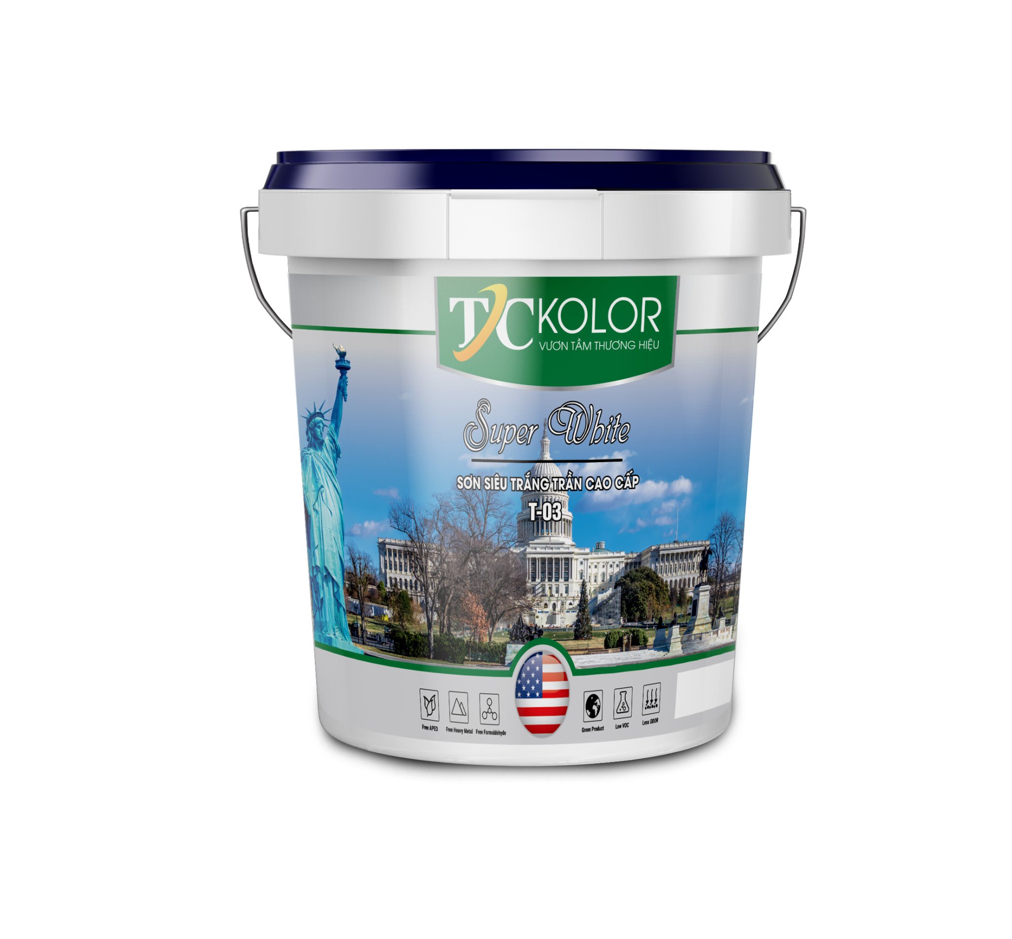 Sơn siêu trắng trần nội thất cao cấp T03 Sơn siêu trắng trần nội thất cao cấp T03