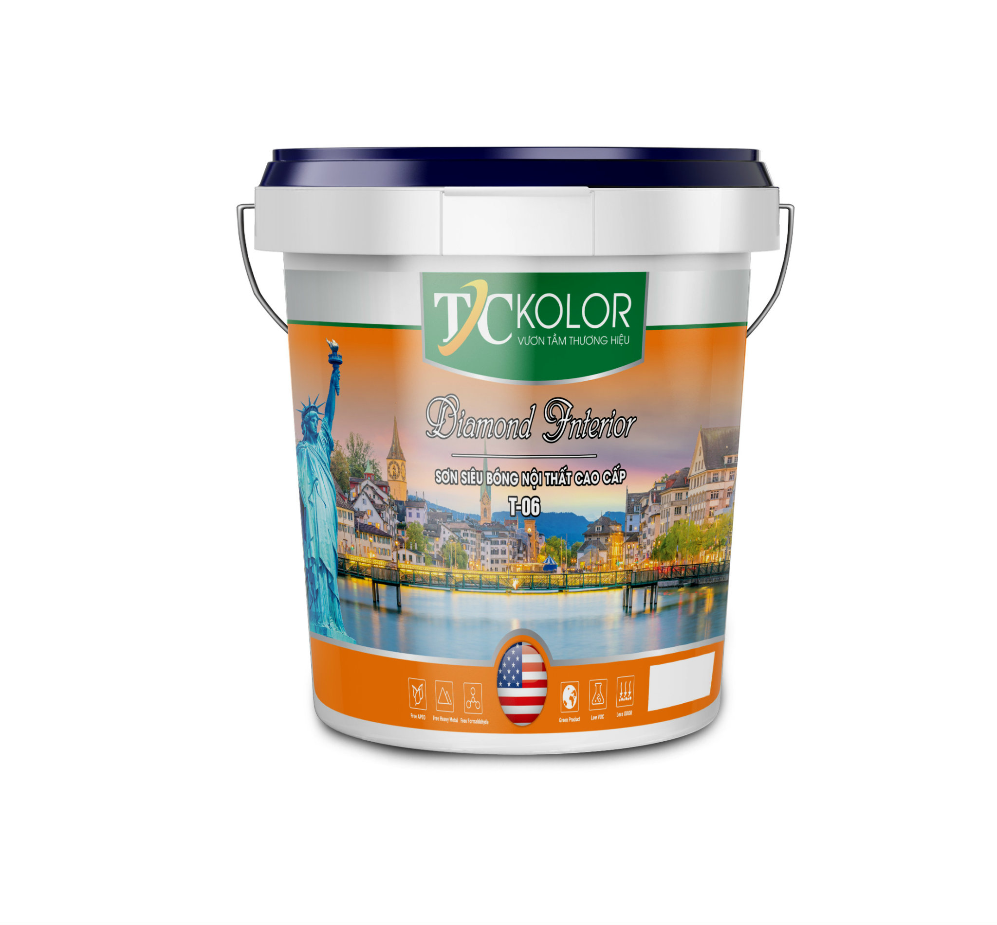 Sơn siêu bóng nội thất cao cấp T06 - 18L