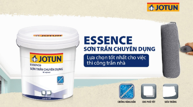 Jotun Essence siêu trắng trần chuyên dụng cao cấp (17L) Jotun Essence siêu trắng trần chuyên dụng cao cấp (17L)