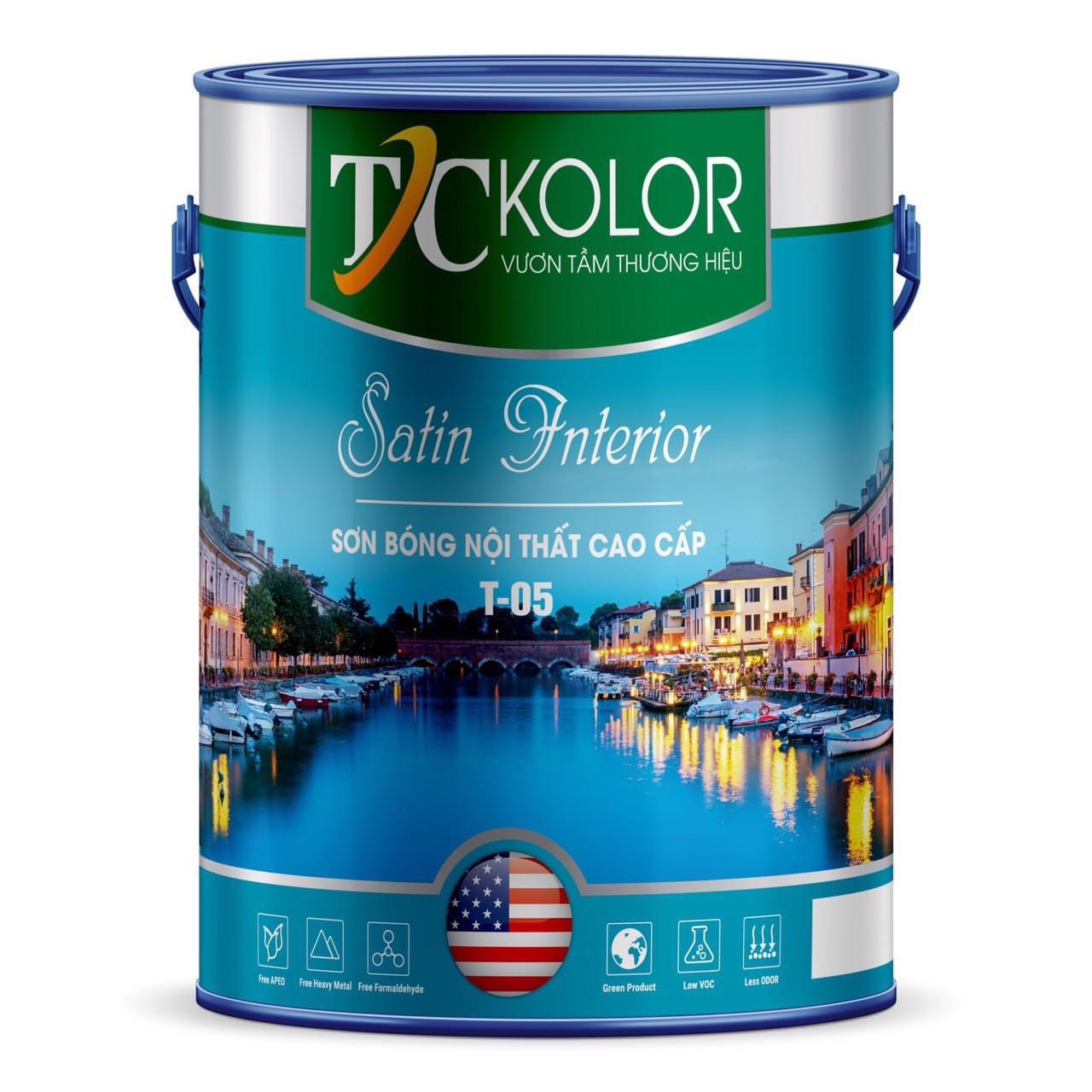 Sơn bóng nội thất cao cấp T05 - 5L Sơn bóng nội thất cao cấp T05 - 5L